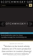 How scotchwhisky.com looks like on a mobile device such as an iPhone.