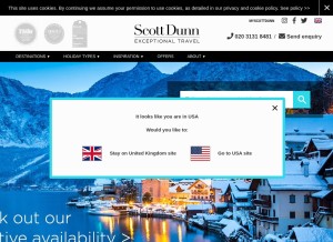 How scottdunn.com looks like on a tablet such as an iPad.