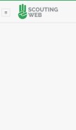 How scoutingweb.com looks like on a mobile device such as an iPhone.