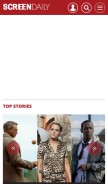 How screendaily.com looks like on a mobile device such as an iPhone.
