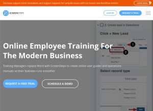 How screenstepslive.com looks like on a tablet such as an iPad.
