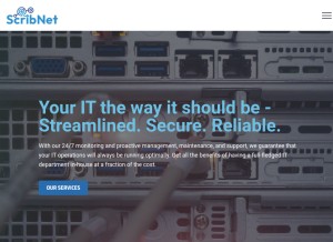 How scribnet.com looks like on a tablet such as an iPad.