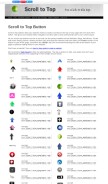 How scrolltotop.com looks like on a mobile device such as an iPhone.