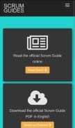 How scrumguides.org looks like on a mobile device such as an iPhone.