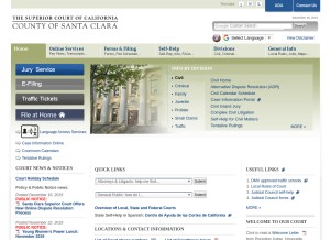 How scscourt.org looks like on a tablet such as an iPad.