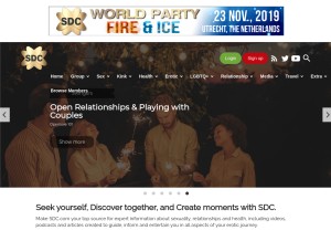 How sdc.com looks like on a tablet such as an iPad.