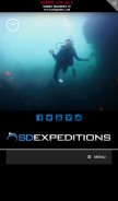 How sdexpeditions.com looks like on a mobile device such as an iPhone.