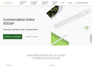 How sdgp.it looks like on a tablet such as an iPad.