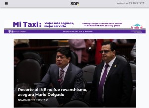 How sdpnoticias.com looks like on a tablet such as an iPad.