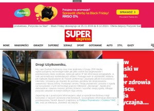 How se.pl looks like on a tablet such as an iPad.