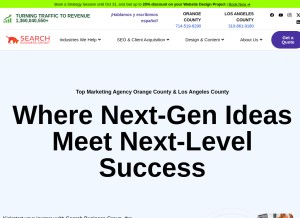 How searchbusinessgroup.com looks like on a tablet such as an iPad.