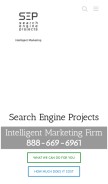 How searchengineprojects.com looks like on a mobile device such as an iPhone.