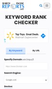 How searchenginereports.net looks like on a mobile device such as an iPhone.