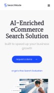 How searchnode.io looks like on a mobile device such as an iPhone.