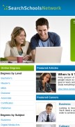 How searchschoolsnetwork.com looks like on a mobile device such as an iPhone.