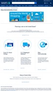 How sears.com looks like on a mobile device such as an iPhone.