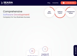 How seasiainfotech.com looks like on a tablet such as an iPad.