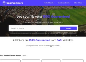 How seat-compare.com looks like on a tablet such as an iPad.