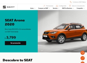 How seat.mx looks like on a tablet such as an iPad.