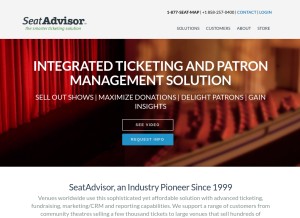 How seatadvisor.com looks like on a tablet such as an iPad.