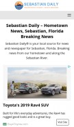 How sebastiandaily.com looks like on a mobile device such as an iPhone.