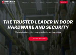 How seclock.com looks like on a tablet such as an iPad.