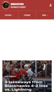 How secondcityhockey.com looks like on a mobile device such as an iPhone.