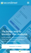How secondstreet.com looks like on a mobile device such as an iPhone.