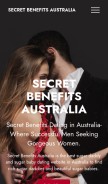 How secretbenefitsaustralia.com looks like on a mobile device such as an iPhone.