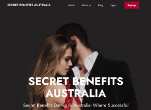 How secretbenefitsaustralia.com looks like on a tablet such as an iPad.