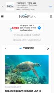 How secretflying.com looks like on a mobile device such as an iPhone.
