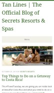 How secretsresortsblog.com looks like on a mobile device such as an iPhone.