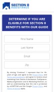 How section8assistance.org looks like on a mobile device such as an iPhone.