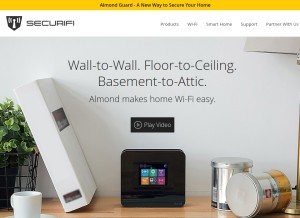How securifi.com looks like on a tablet such as an iPad.