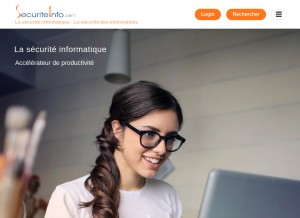 How securiteinfo.com looks like on a tablet such as an iPad.