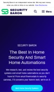 How securitybaron.com looks like on a mobile device such as an iPhone.