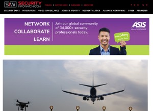 How securityinfowatch.com looks like on a tablet such as an iPad.