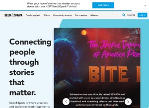 How seedandspark.com looks like on a tablet such as an iPad.