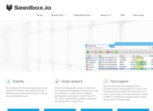How seedbox.io looks like on a tablet such as an iPad.