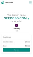 How seedceo.com looks like on a mobile device such as an iPhone.