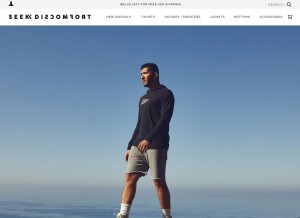 How seekdiscomfort.com looks like on a tablet such as an iPad.