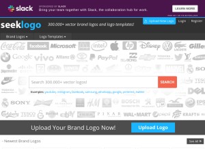 How seeklogo.com looks like on a tablet such as an iPad.