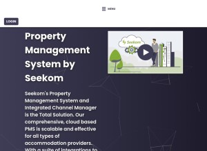 How seekom.com looks like on a tablet such as an iPad.