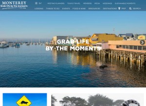 How seemonterey.com looks like on a tablet such as an iPad.
