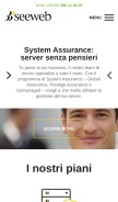 How seeweb.it looks like on a mobile device such as an iPhone.