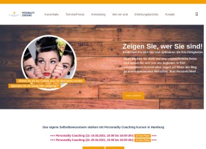 How selbstbewusst-hamburg.de looks like on a tablet such as an iPad.