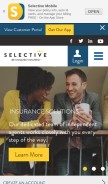 How selective.com looks like on a mobile device such as an iPhone.