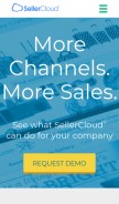 How sellercloud.com looks like on a mobile device such as an iPhone.