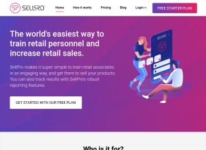 How sellpro.net looks like on a tablet such as an iPad.