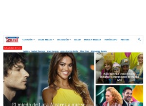 How semana.es looks like on a tablet such as an iPad.